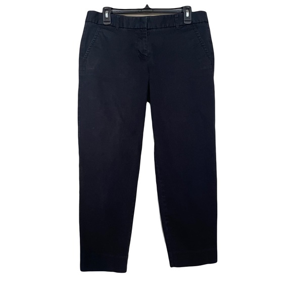 J. crew women’s black capris size 8 cotton/spandex - Picture 1 of 5